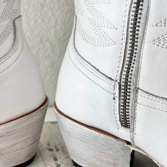 Lane MEGAN MORONEY Smokeshow Womens Cowboy Boots 9 White Western Cowgirl Tall - Picture 14 of 16